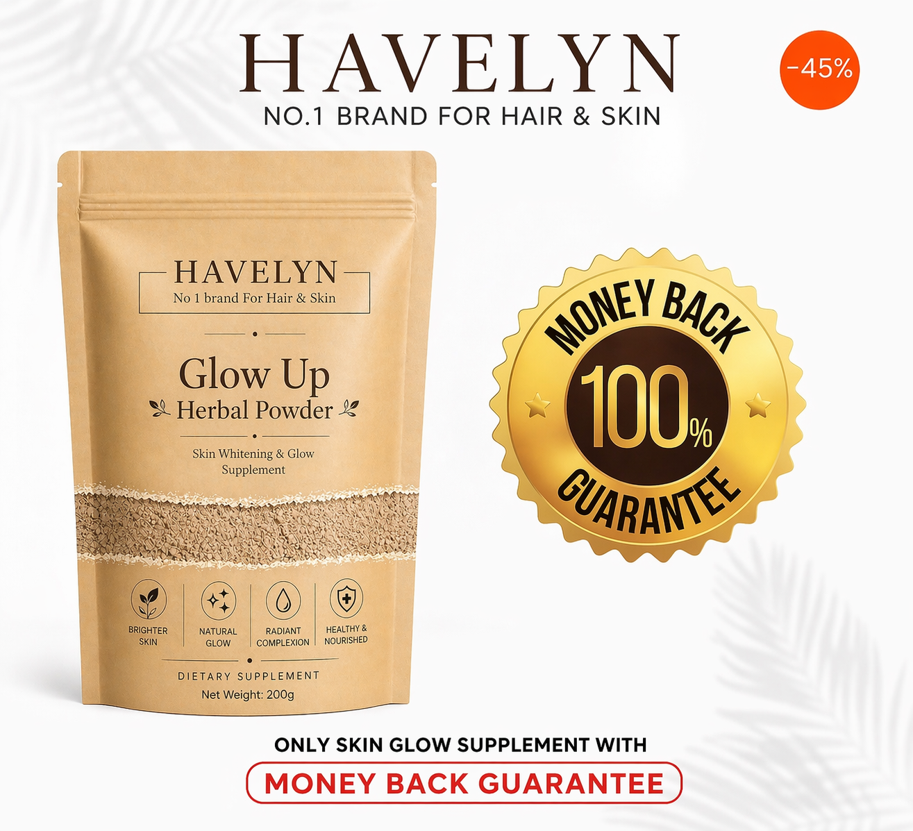 Glow up herbal powder